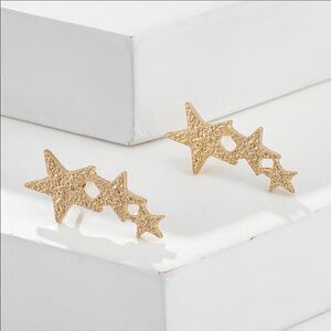 ✨Shooting Star Stud Earrings Gold Tone ✨